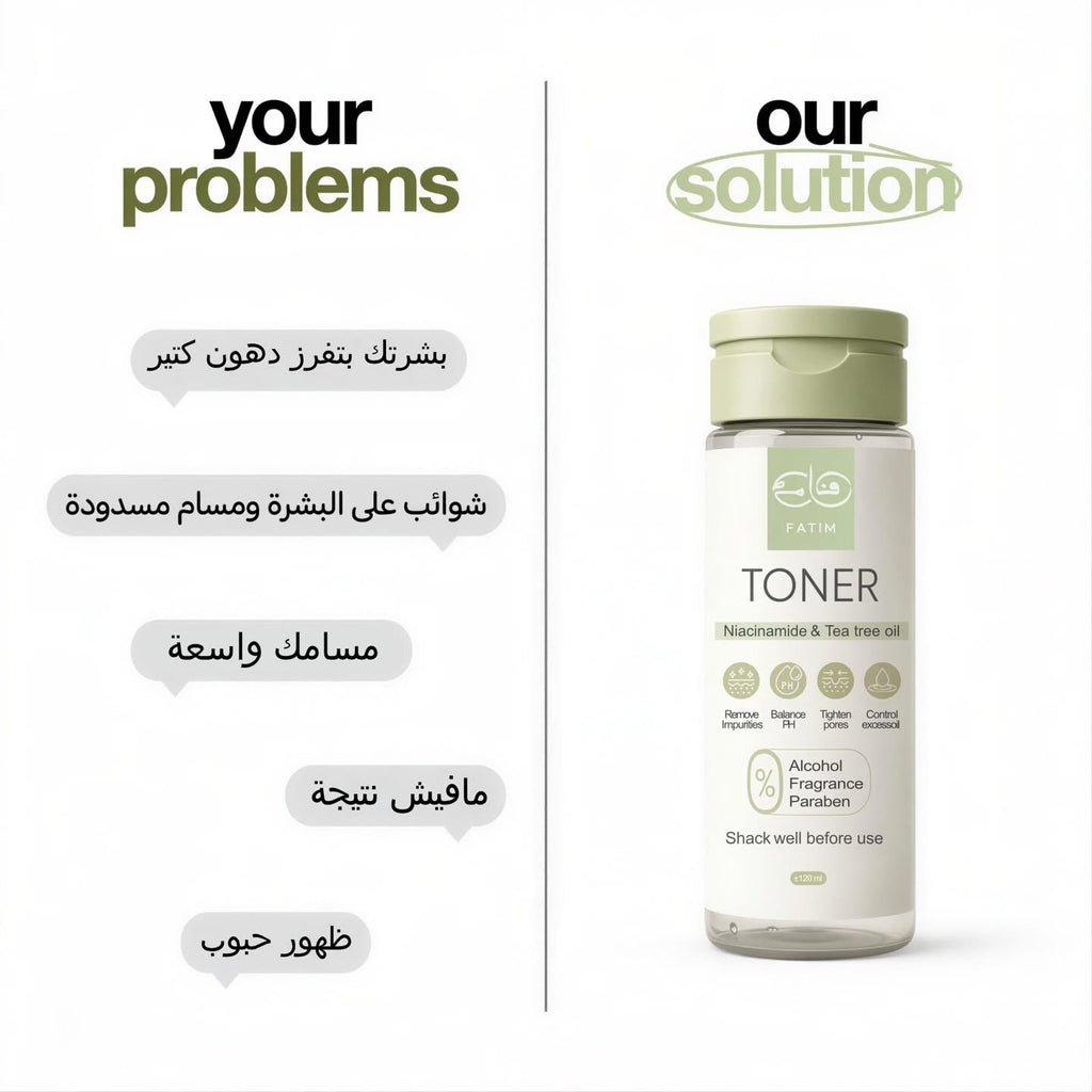 Toner-Niacinamide &tea tree oil