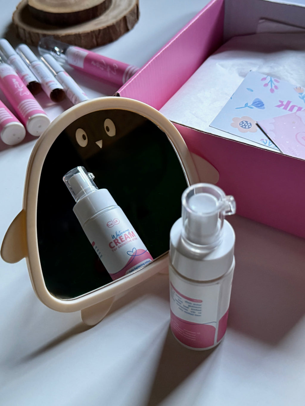Whitening cream for sensitive areas